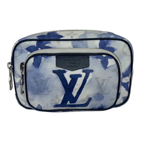 Louis Vuitton Outdoor Pouch Limited Edition Monogram Watercolour Canvas Blue - Picture 1 of 11